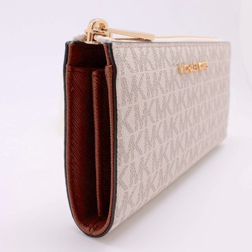 MICHAEL KORS, Jet Set Continental 3 Quarter Zip Around Wallet, NWOT - Picture 7 of 15